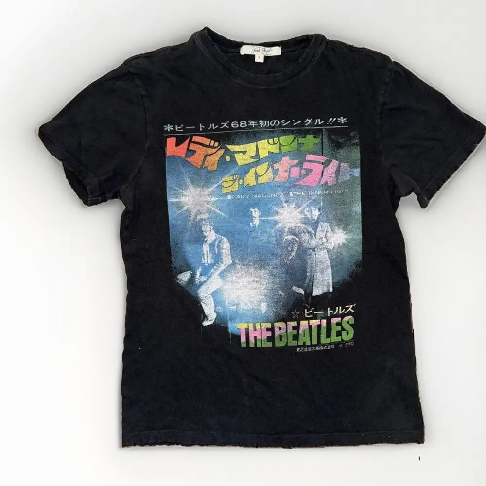 Junk Food Band T-Shirt Black Small 20x25
